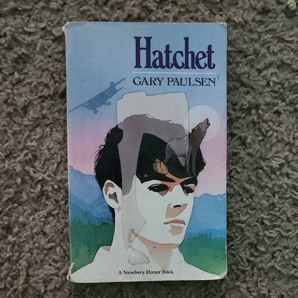 Hatchet by Gary Paulsen - Blue and Green Cover